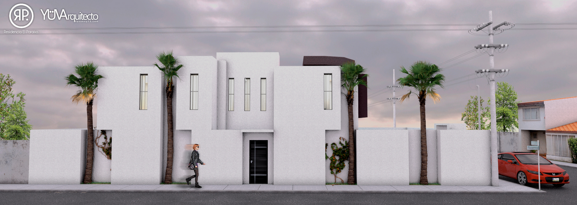 Proyecto: Residencia El Paraíso. Arq. Yuvanny Carrazco Álvarez.(2018)  Render Vray 3.4, Arquitectos tijuana. 